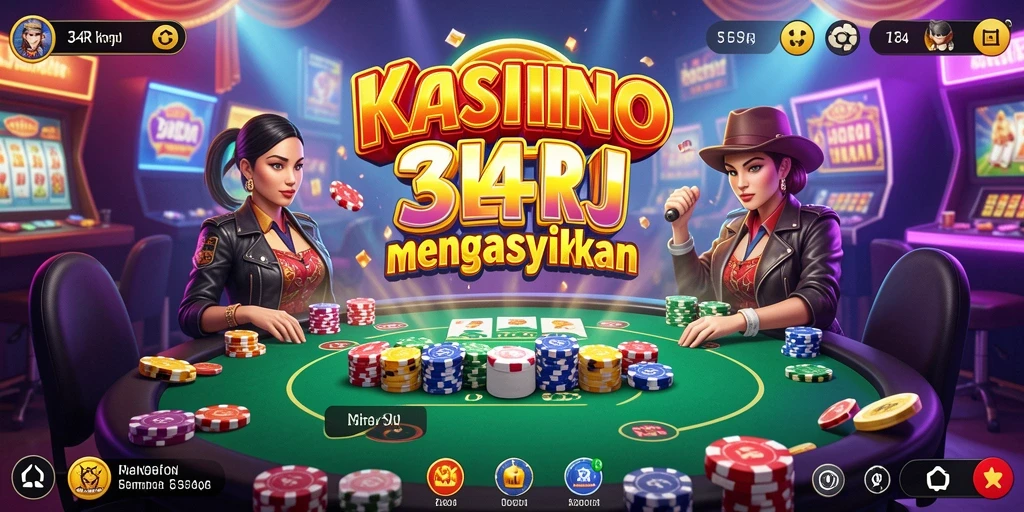 Tampilan menarik dari gameplay Kasino dalam 34R.