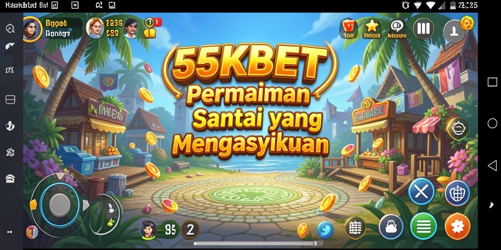 Tampilan gameplay 55KBET yang menarik dan penuh warna.