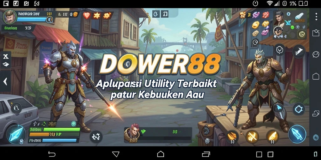 Screenshot utama DOWER88 menampilkan antarmuka aplikasi Utility yang user-friendly.
