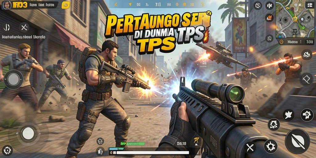 Screenshot gameplay TPS menampilkan aksi intens dan strategi mendalam.