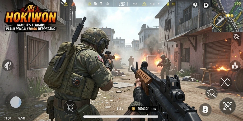 Tampilan aksi intens dari gameplay HOKIWON yang menegangkan.