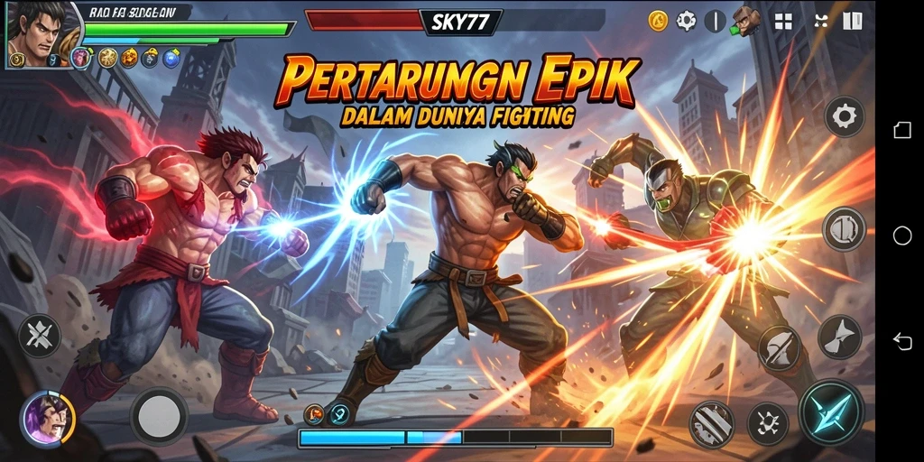 Menampilkan pertarungan yang menegangkan dan karakter unik dalam gameplay.
