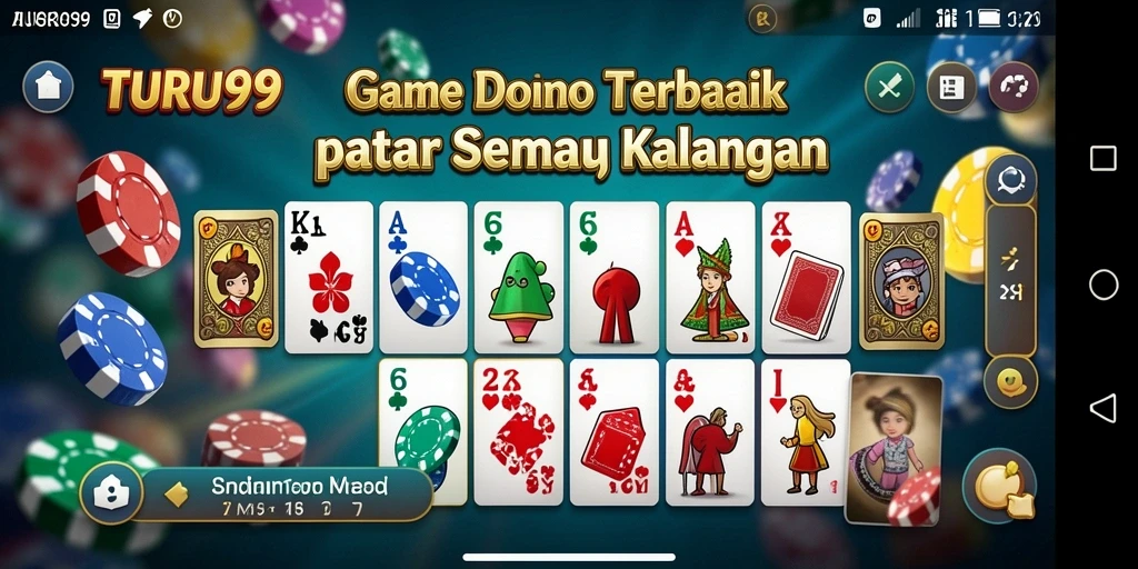 Tampilan gameplay domino yang mengasyikkan di TURU99.