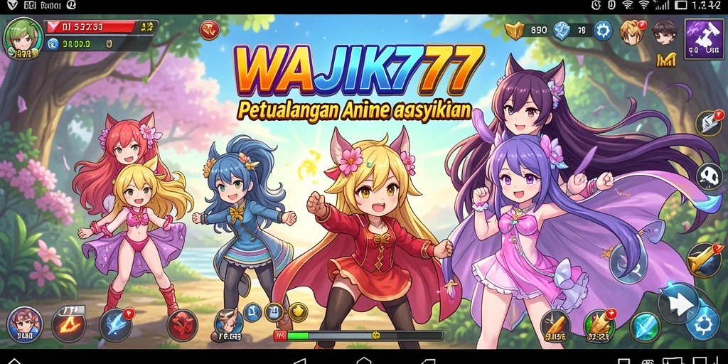 Tampilan gameplay yang menarik dalam WAJIK777 dengan grafis Anime.