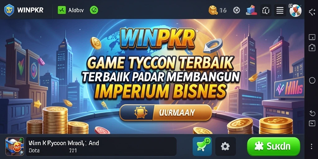 Screenshot WINPKR menampilkan gameplay Tycoon yang menantang dan adiktif.